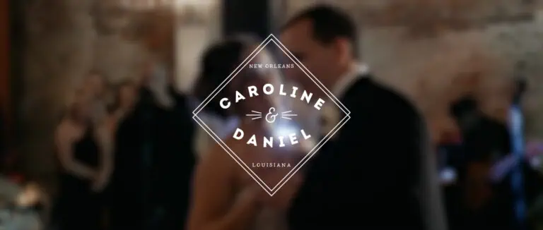 Wedding videography of Caroline and Daniel at St. Joseph's Catholic Church in New Orleans