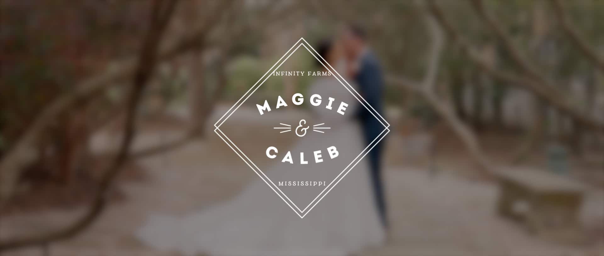 Bride and groom Maggie and Caleb celebrate their outdoor wedding at Infinity Farms in Mississippi.