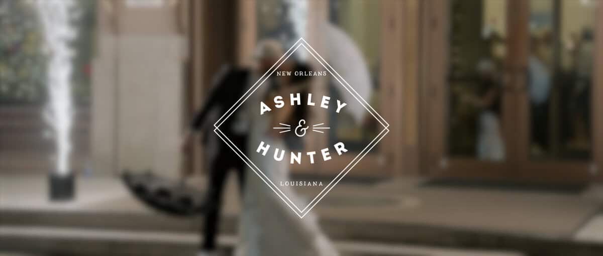 Ashley and Hunter wedding at Marigny Opera House New Orleans wedding videographer